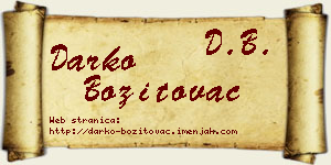 Darko Bozitovac vizit kartica
